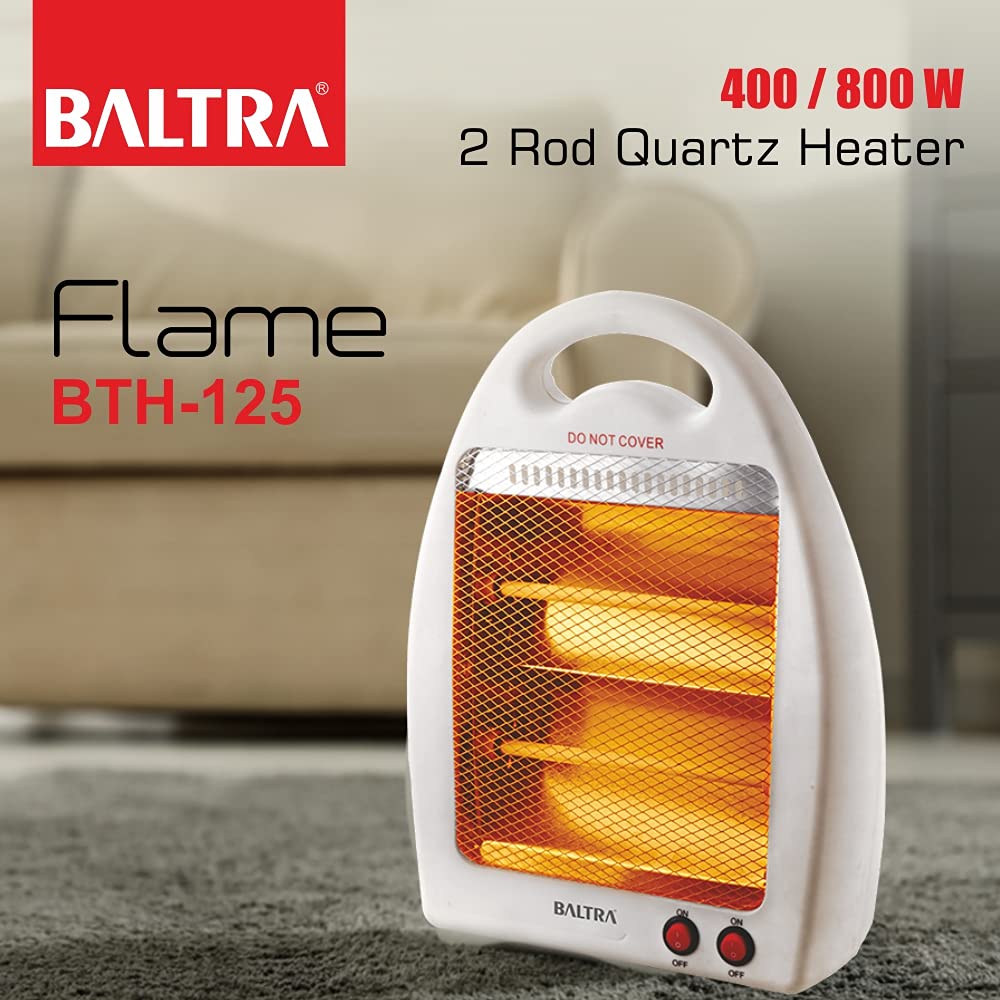 Baltra Flame BTH125 800-Watt Quartz Heater With ISI Mark Baltra Flame BTH125 800-Watt Quartz Heater With ISI Mark